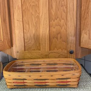 Longaberger 1999 All American Basket with four compartment protector.